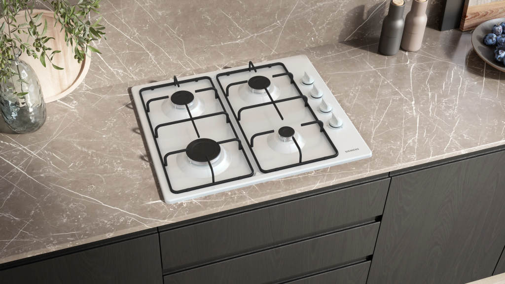 iQ100 Gazlı Ocak 60 cm Emaye, Beyaz