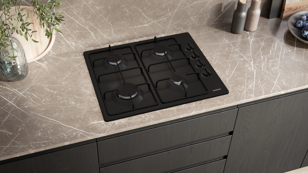 iQ100 Gazlı Ocak 60 cm Emaye, Siyah