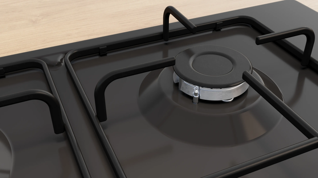 iQ100 Gazlı Ocak 60 cm Emaye, Siyah