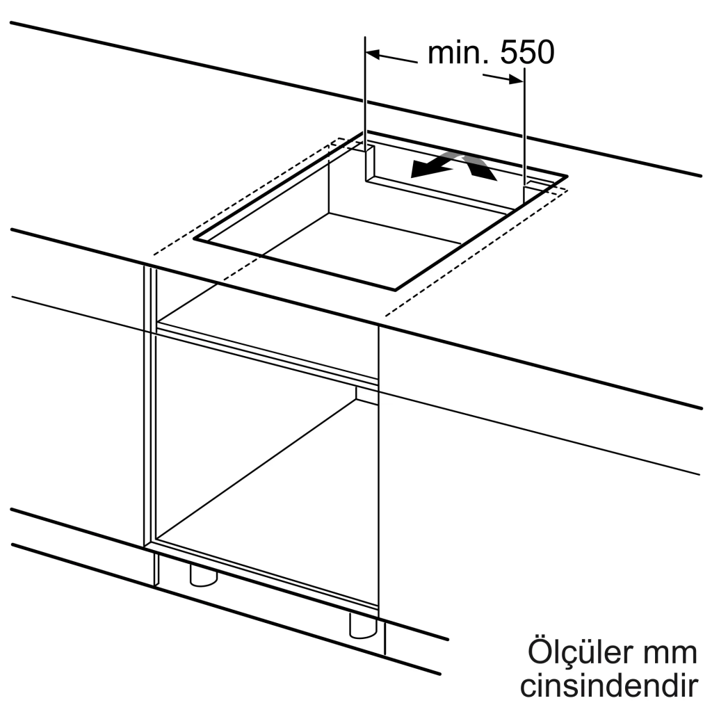 iQ100 İndüksiyonlu Ocak 60 cm Çerçevesiz Yüzey