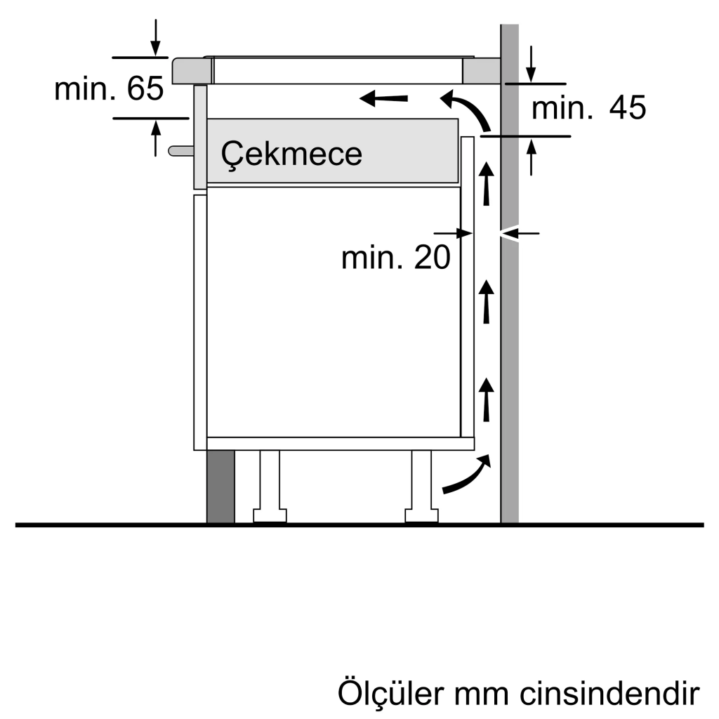 iQ100 İndüksiyonlu Ocak 60 cm Çerçevesiz Yüzey