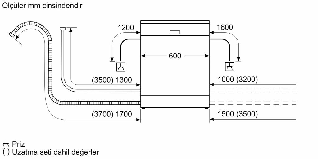 iQ100 Tam Ankastre Bulaşık Makinesi 60 cm