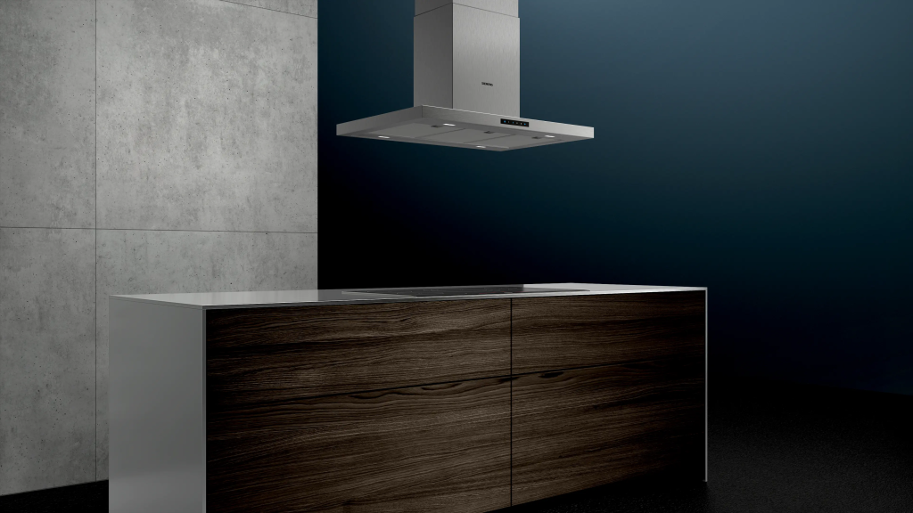 iQ300 Ada Tipi Davlumbaz 90 cm Paslanmaz çelik