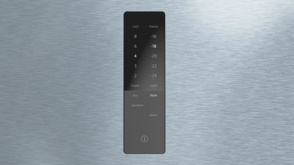 iQ300 Alttan Donduruculu Buzdolabı 186 x 70 cm Kolay temizlenebilir Inox, Total noFrost