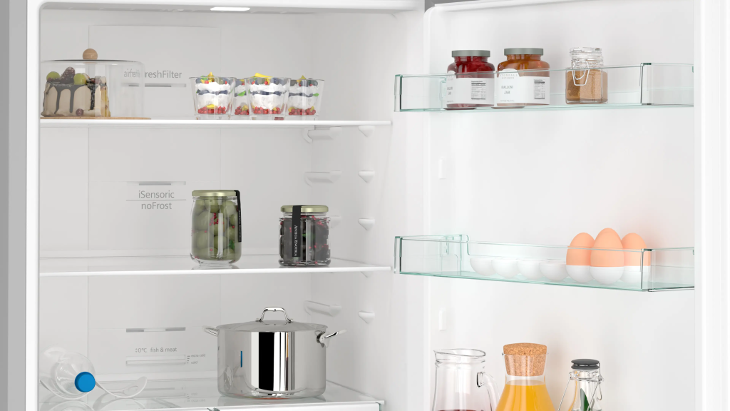 iQ300 Alttan Donduruculu Buzdolabı 186 x 70 cm Kolay temizlenebilir Inox, Total noFrost