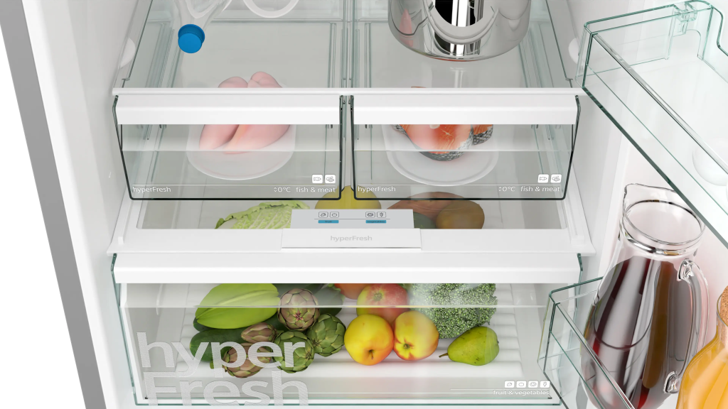 iQ300 Alttan Donduruculu Buzdolabı 186 x 70 cm Kolay temizlenebilir Inox, Total noFrost