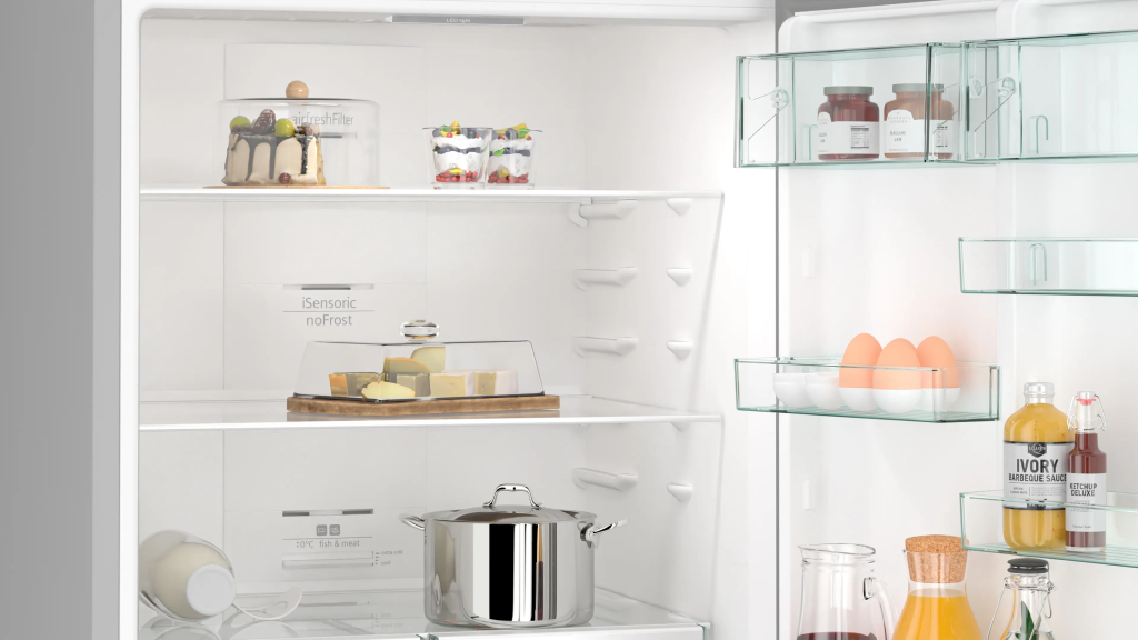 iQ300 Alttan Donduruculu Buzdolabı 186 x 75 cm Kolay temizlenebilir Inox, Total noFrost