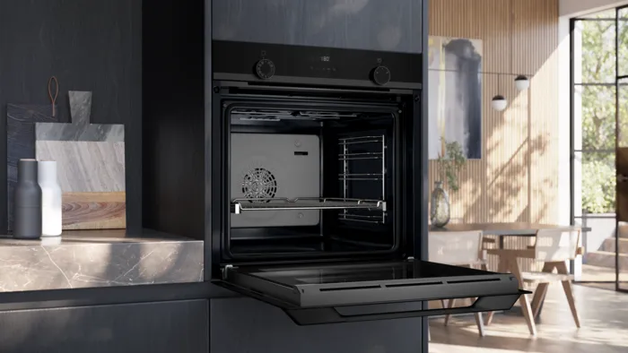 iQ300 Buhar Destekli Ankastre Fırın 60 x 60 cm darkSteel Line