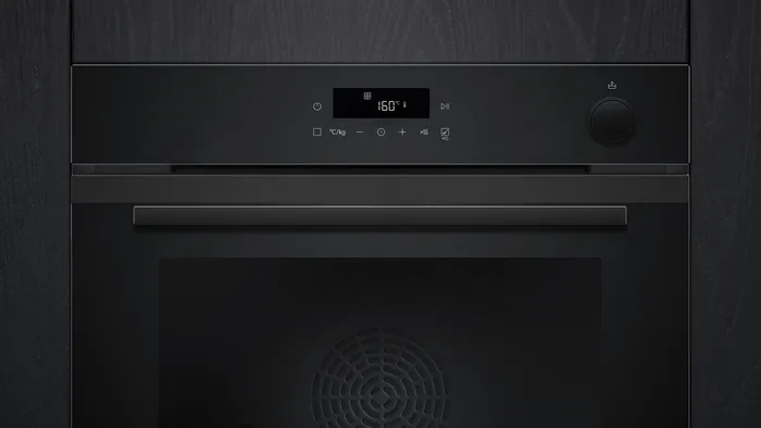 iQ300 Buhar Destekli Ankastre Fırın 60 x 60 cm Siyah inox