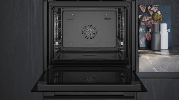 iQ300 Buhar Destekli Ankastre Fırın 60 x 60 cm Siyah inox