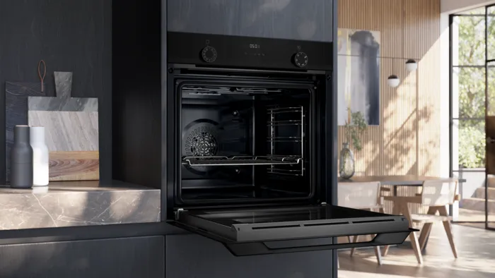 iQ300 Buhar Destekli Ankastre Fırın 60 x 60 cm Siyah