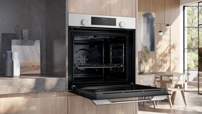 iQ300 Buhar Destekli Ankastre Fırın 60 x 60 cm Beyaz