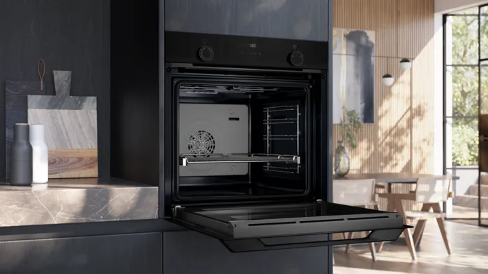 iQ300 Buhar Destekli Ankastre Fırın 60 x 60 cm Siyah