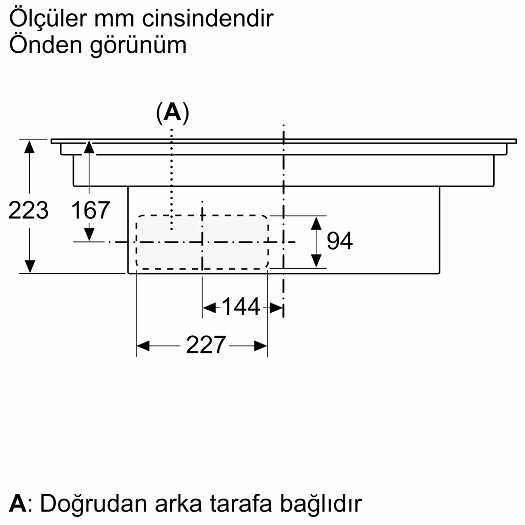 iQ300 Davlumbaz Entegreli İndüksiyon Ocak,, 80 cm Çerçevesiz Yüzey