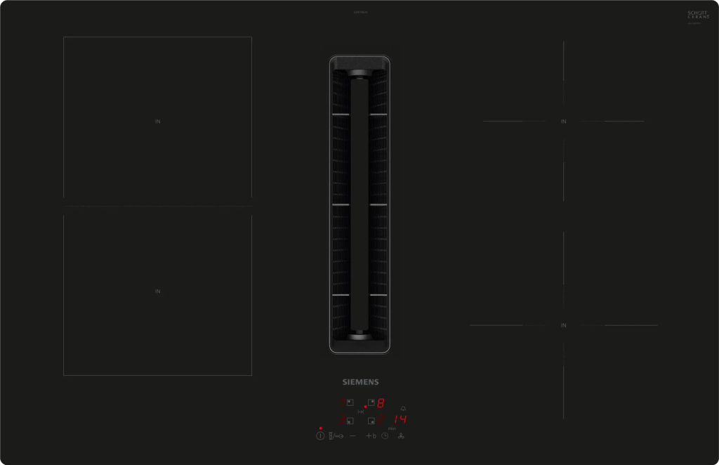 iQ300 Davlumbaz Entegreli İndüksiyon Ocak,, 80 cm Çerçevesiz Yüzey