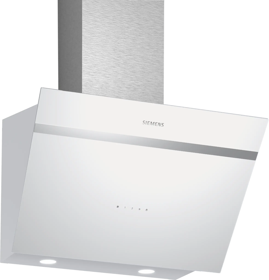 iQ300 Duvar Tipi Davlumbaz 60 cm Beyaz Cam Yüzey, Beyaz