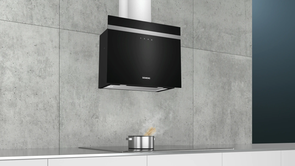 iQ300 Duvar Tipi Davlumbaz 60 cm Siyah Cam, Siyah