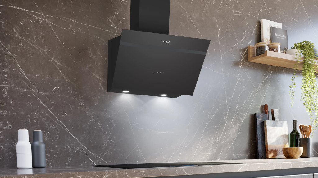 iQ300 Duvar Tipi Davlumbaz 60 cm Siyah Cam, Siyah