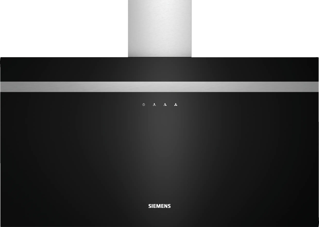 iQ300 Duvar Tipi Davlumbaz 90 cm Siyah Cam, Siyah