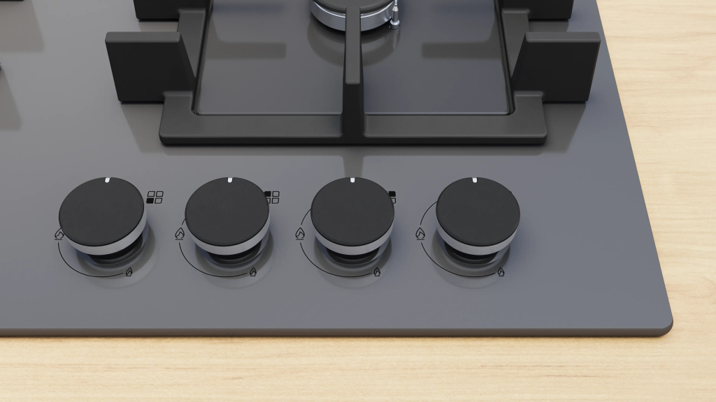 iQ300 Gazlı Ocak 60 cm Sert cam,