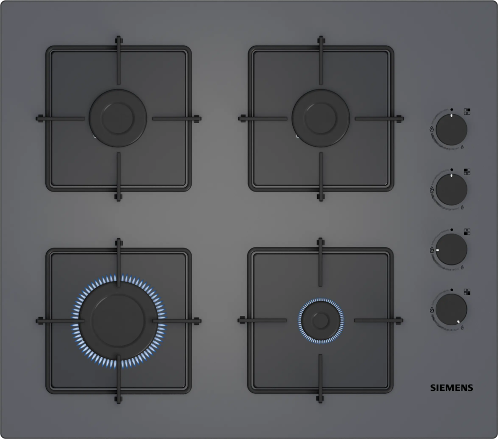 iQ300 Gazlı Ocak 60 cm Sert cam,