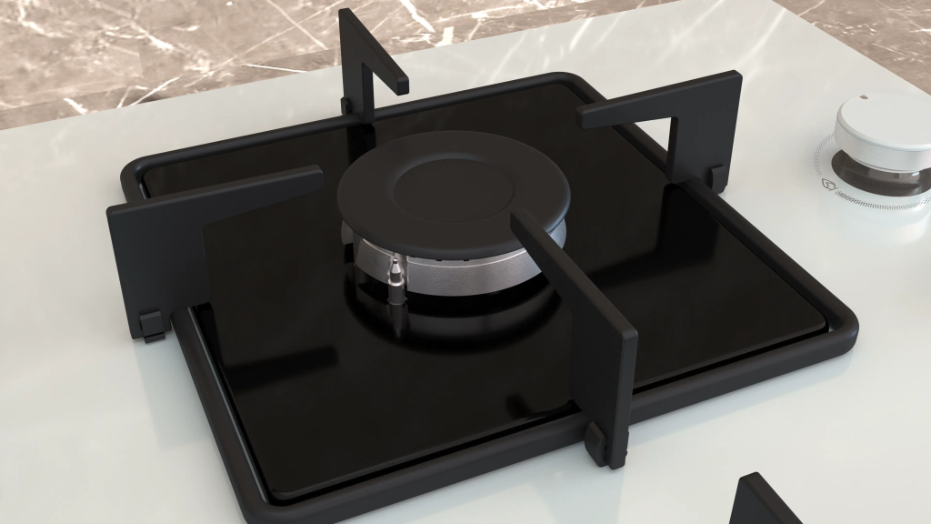 iQ300 Gazlı Ocak 60 cm Sert cam, Beyaz