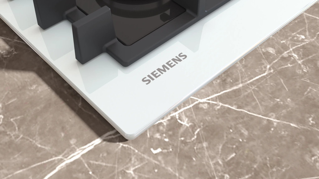 iQ300 Gazlı Ocak 60 cm Sert cam, Beyaz