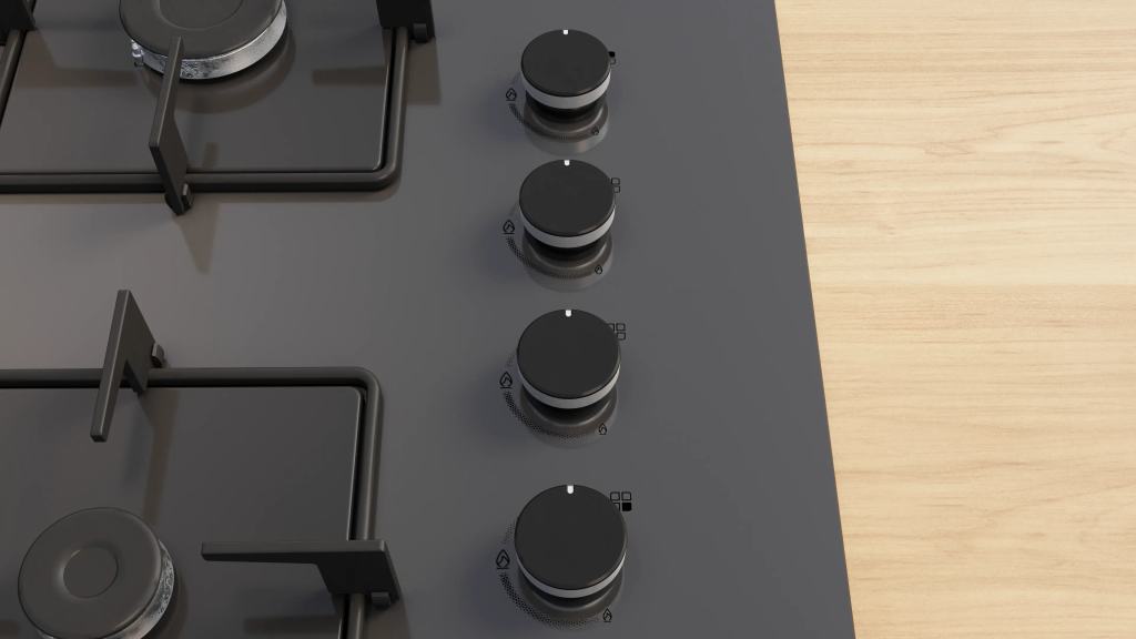 iQ300 Gazlı Ocak 67 cm Sert cam,