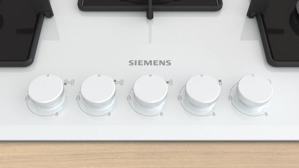 iQ300 Gazlı Ocak 75 cm Sert cam, Beyaz