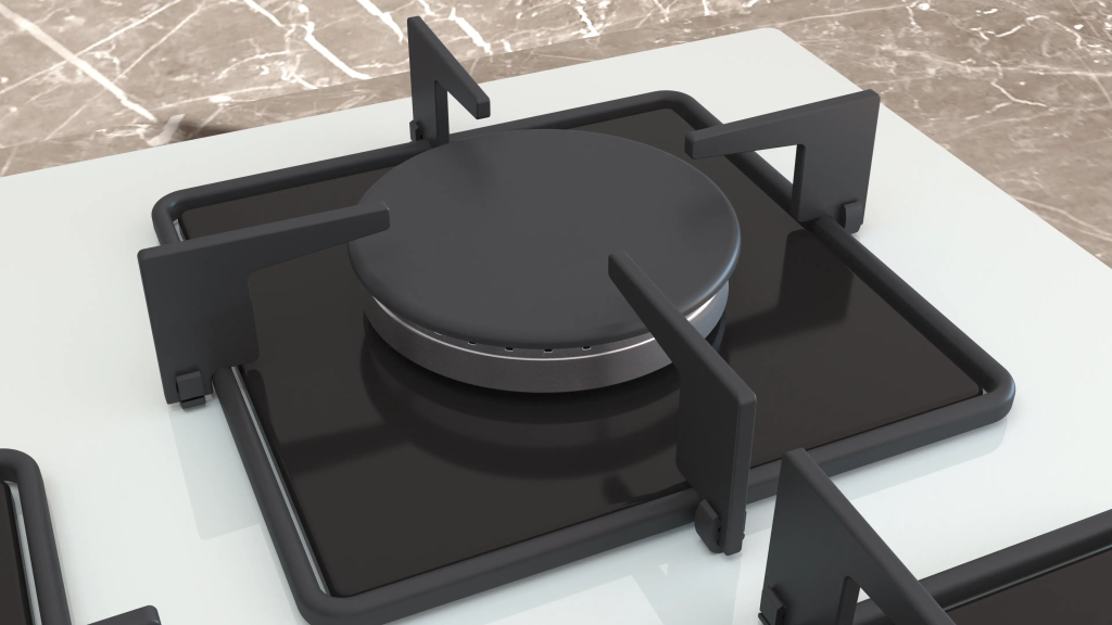 iQ300 Gazlı Ocak 75 cm Sert cam, Beyaz