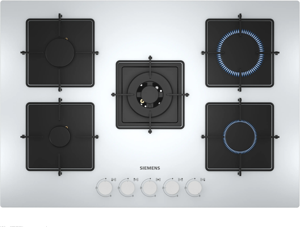 iQ300 Gazlı Ocak 75 cm Sert cam, Beyaz