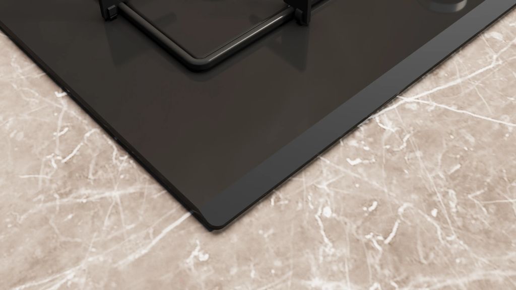 iQ300 Gazlı Ocak 75 cm Sert cam, Siyah