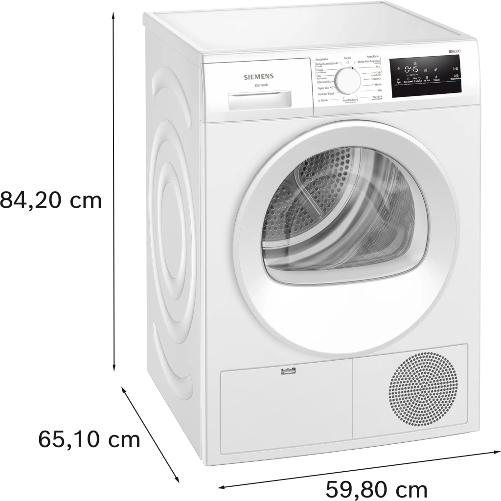 iQ300 Isı Pompalı Kurutma Makinesi 8 kg