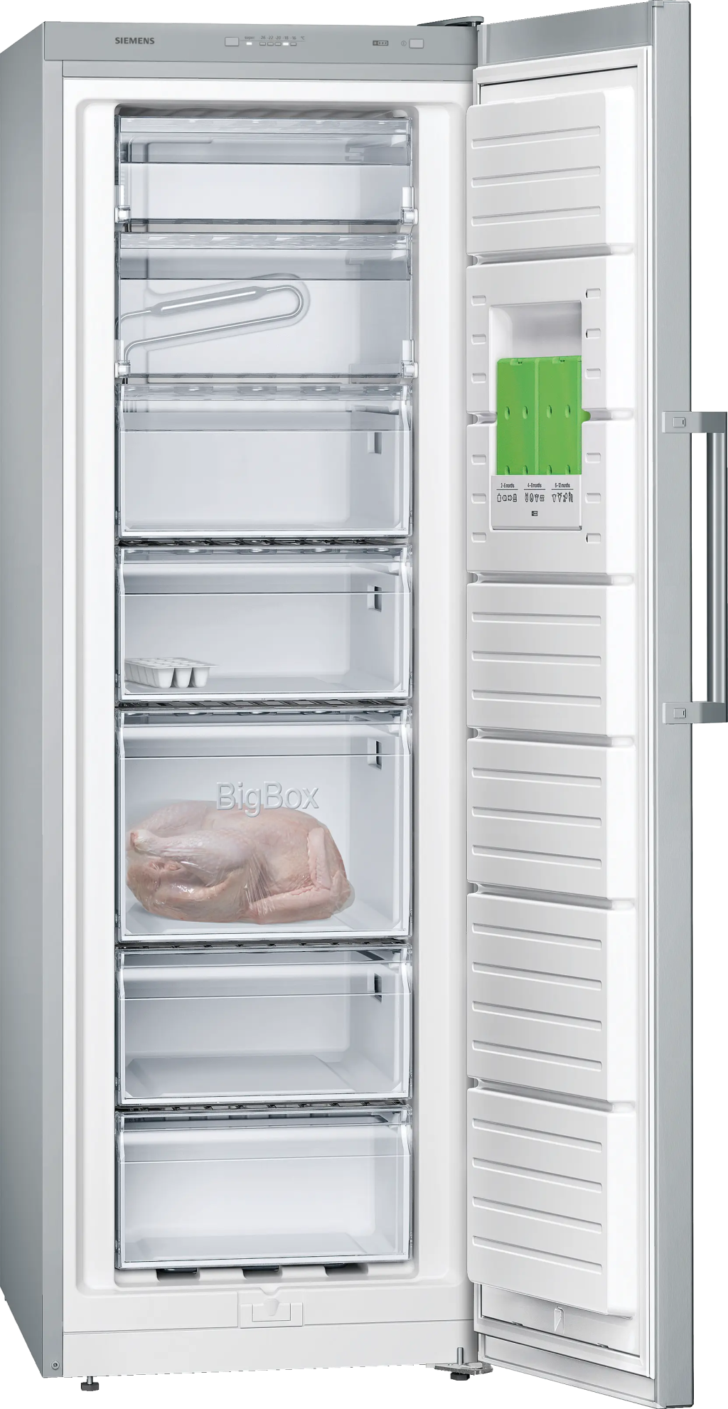iQ300 Solo Derin Dondurucu 176 x 60 cm Kolay temizlenebilir Inox