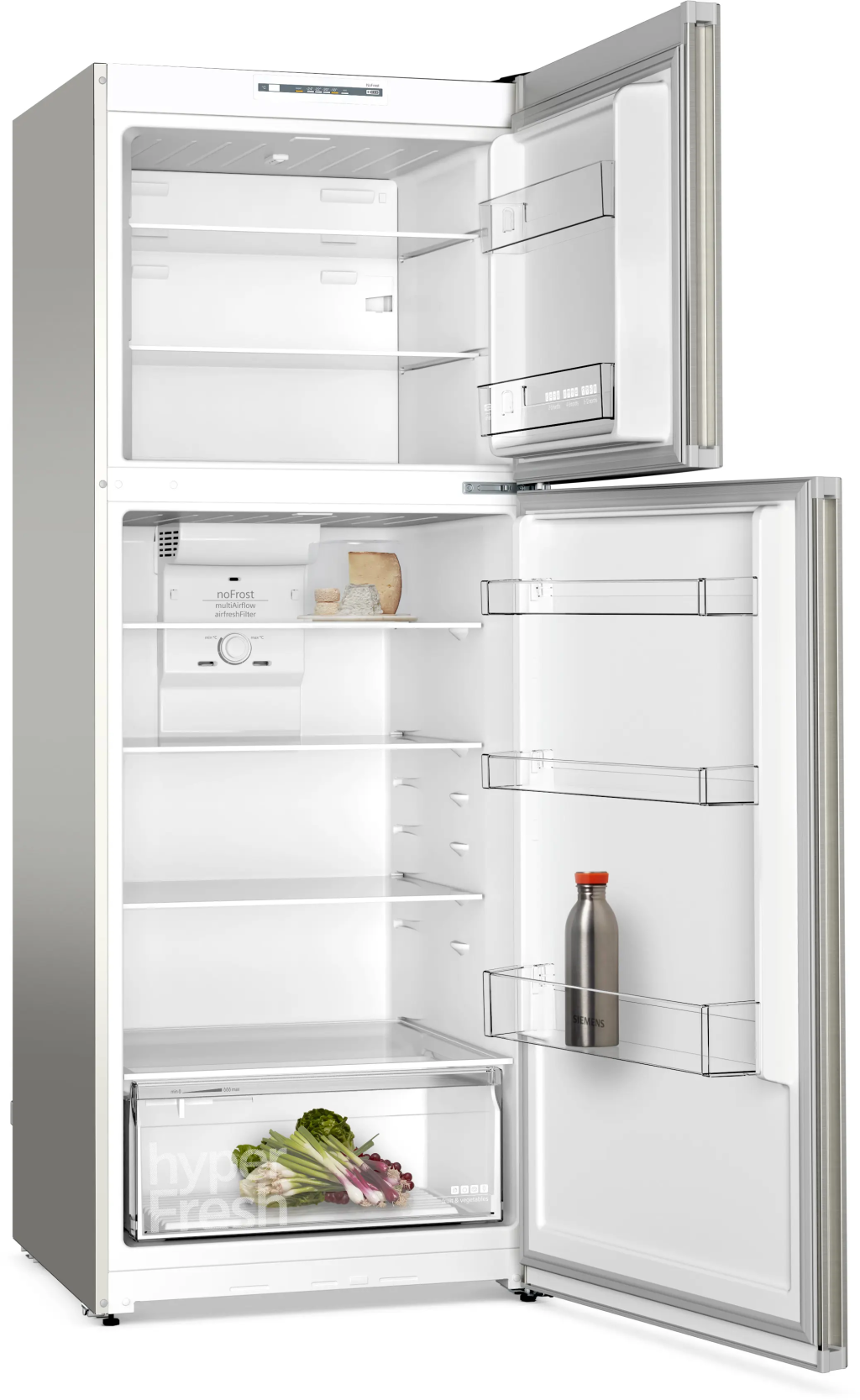 iQ300 Üstten Donduruculu Buzdolabı 186 x 70 cm Inox görünümlü, Total noFrost