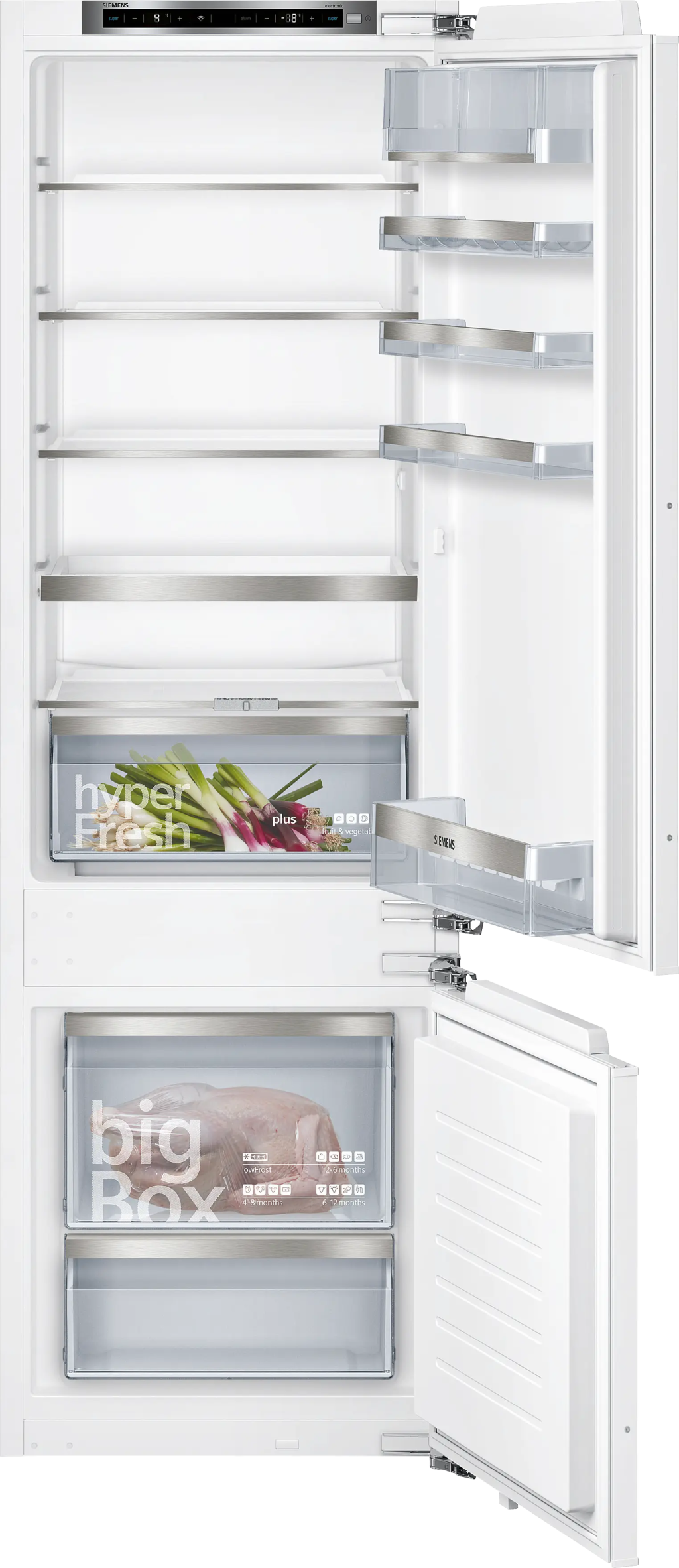 iQ500 Alttan Donduruculu Ankastre Buzdolabı 177.2 x 55.8 cm Düz Menteşe