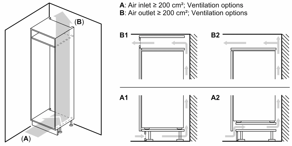 iQ500 Alttan Donduruculu Ankastre Buzdolabı 177.2 x 55.8 cm Düz Menteşe