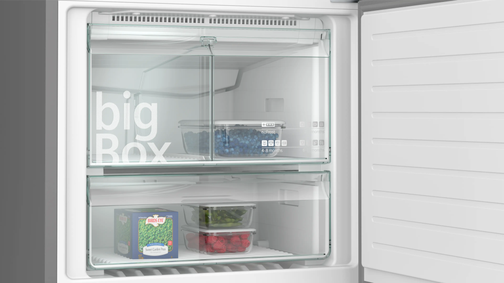 iQ500 Alttan Donduruculu Buzdolabı 186 x 75 cm BlackSteel, Total noFrost