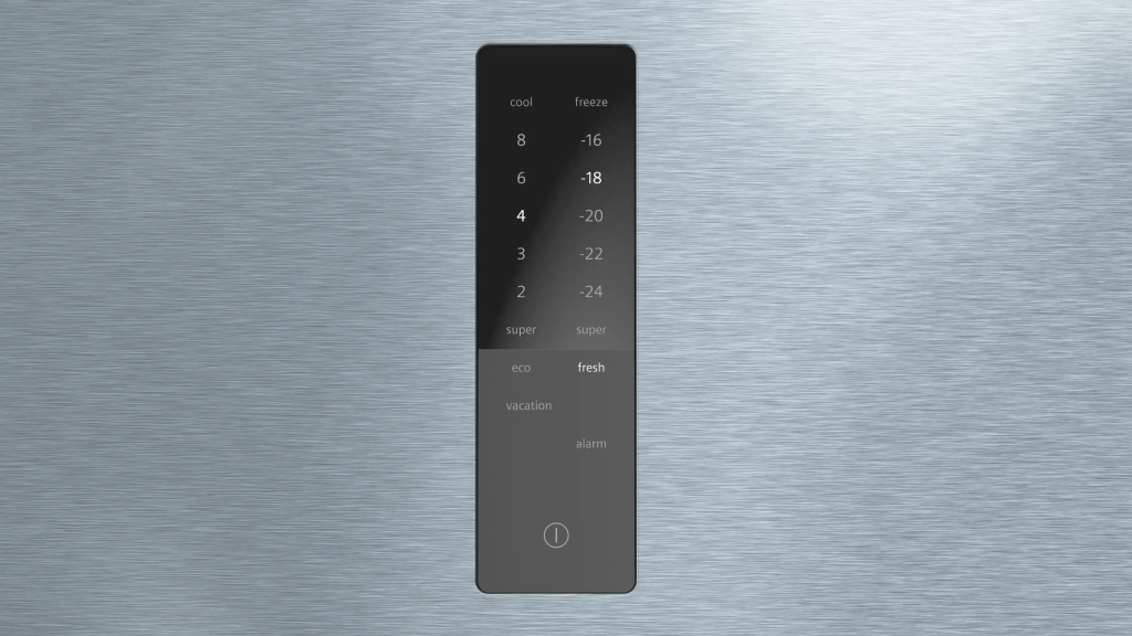 iQ500 Alttan Donduruculu Buzdolabı 186 x 75 cm Kolay temizlenebilir Inox, Total noFrost