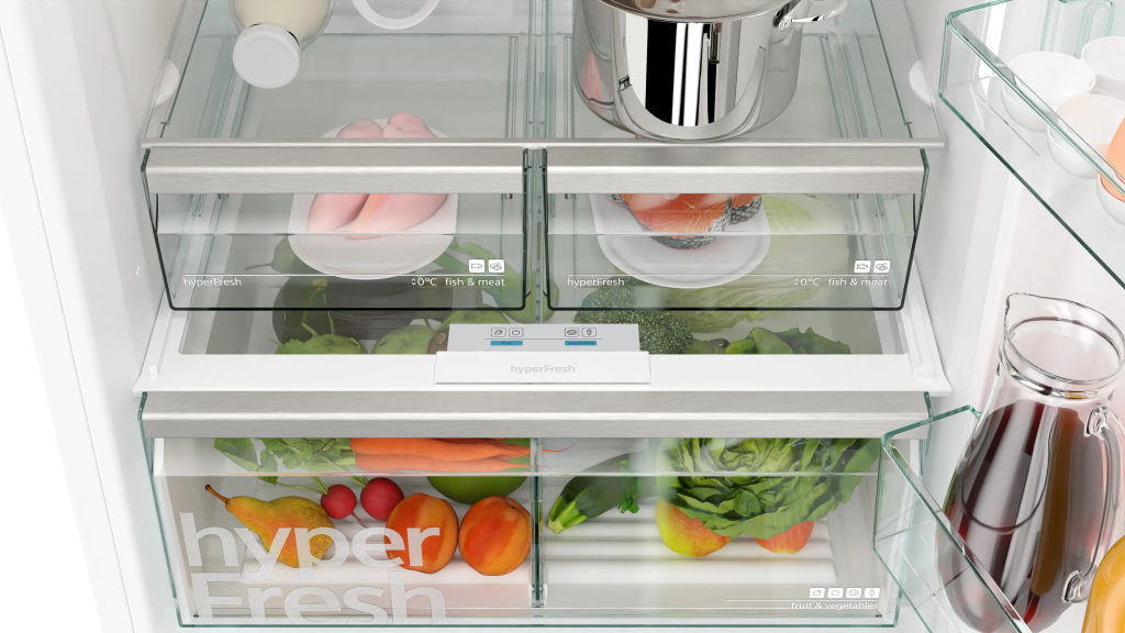 iQ500 Alttan Donduruculu Buzdolabı 186 x 75 cm Beyaz, Total noFrost