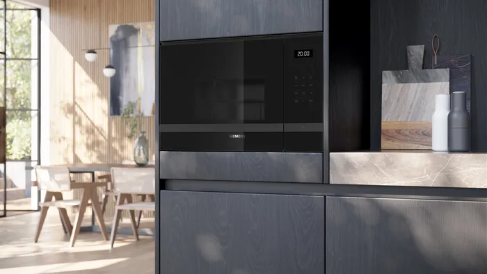 iQ500 Ankastre Mikrodalga, Izgara Fonksiyonlu darkSteel Line