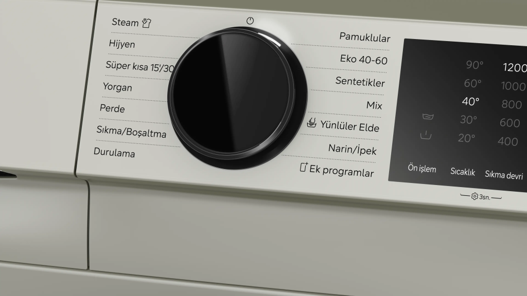 iQ500 Çamaşır Makinesi 9 kg maks. 1200 dev./dak., Gümüş