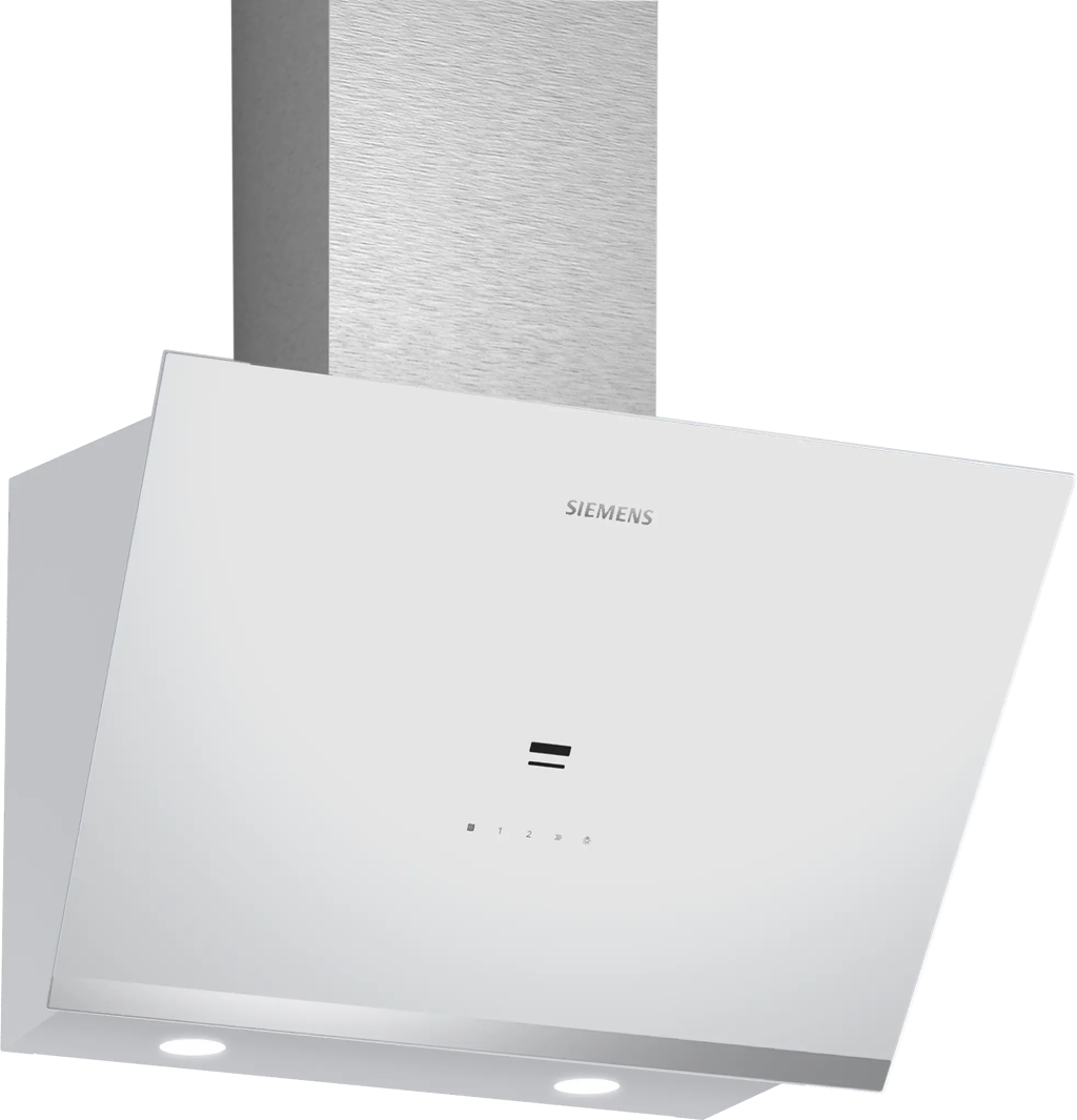 iQ500 Duvar Tipi Davlumbaz 60 cm Beyaz Cam Yüzey, Beyaz