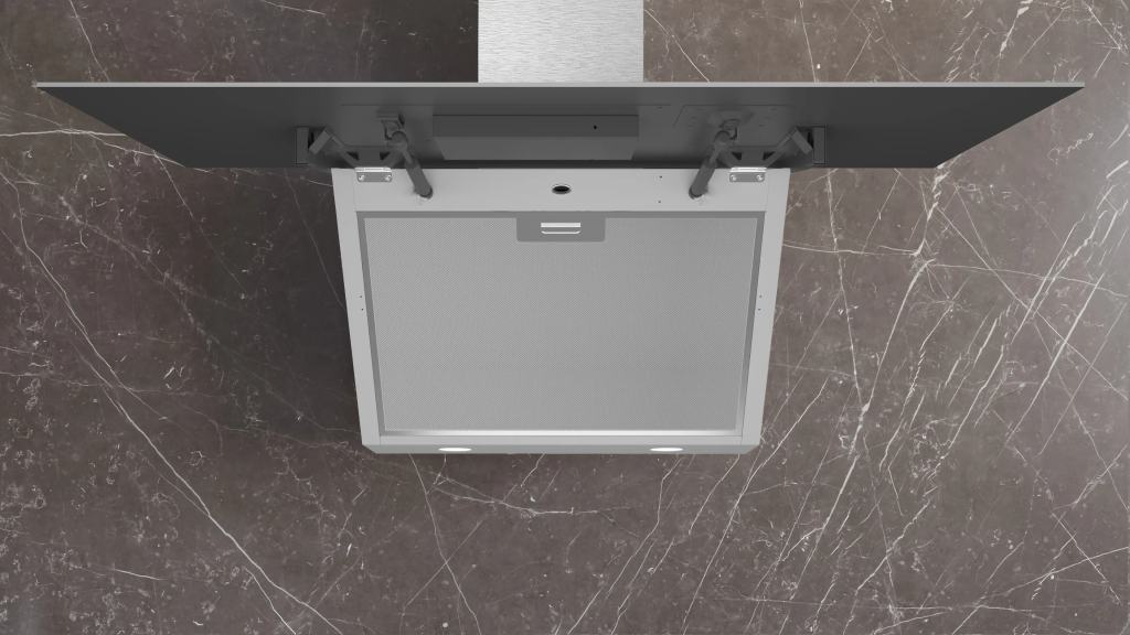 iQ500 Duvar Tipi Davlumbaz 90 cm Beyaz Cam Yüzey, Beyaz