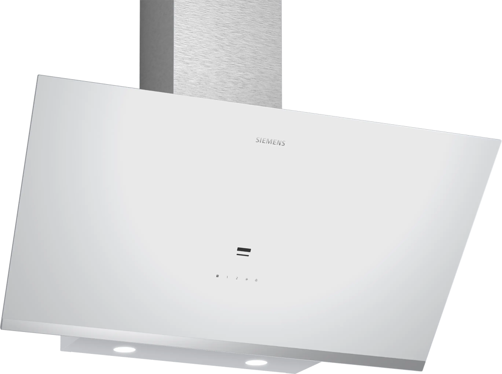 iQ500 Duvar Tipi Davlumbaz 90 cm Beyaz Cam Yüzey, Beyaz