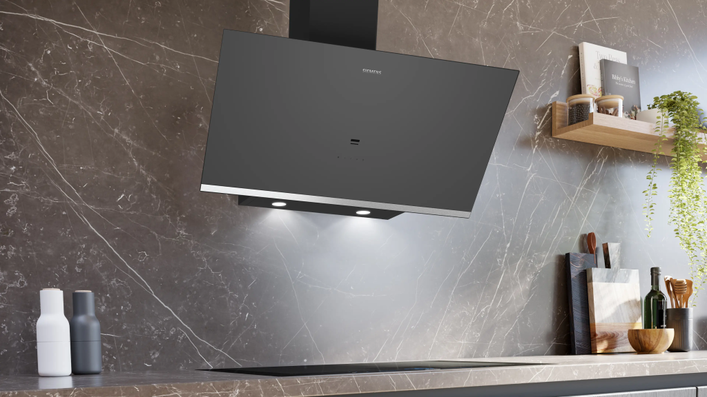 iQ500 Duvar Tipi Davlumbaz 90 cm , Gri