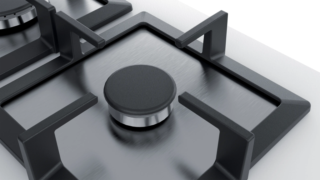 iQ500 Gazlı Ocak 60 cm Sert cam, Beyaz