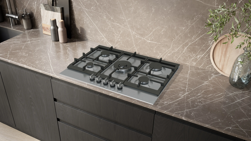 iQ500 Gazlı Ocak 75 cm Paslanmaz çelik