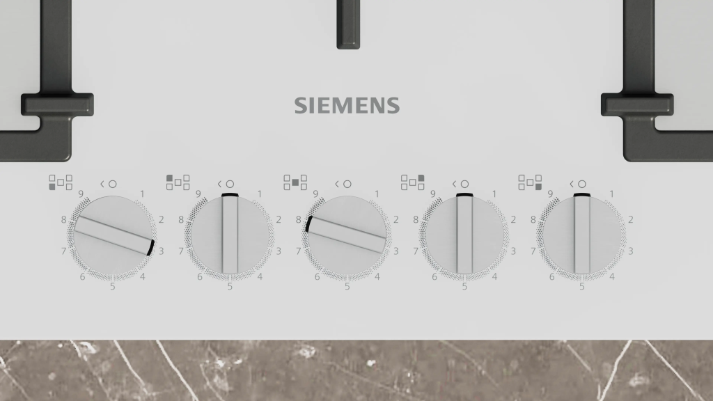 iQ500 Gazlı Ocak 75 cm Sert cam, Beyaz