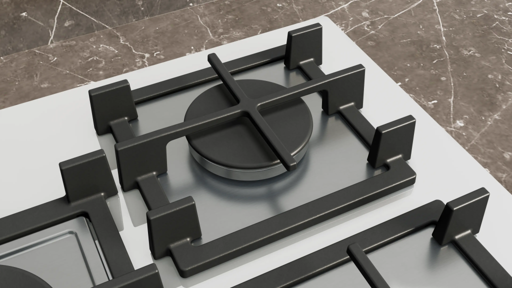 iQ500 Gazlı Ocak 75 cm Sert cam, Beyaz